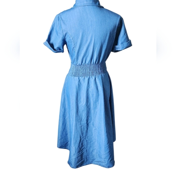 Given Kale Belted Denim Dress - Picture 3 of 9